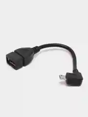 Кабель компьютерный переходный USB SZC USB AF-Micro USB, угловой 90, переходник