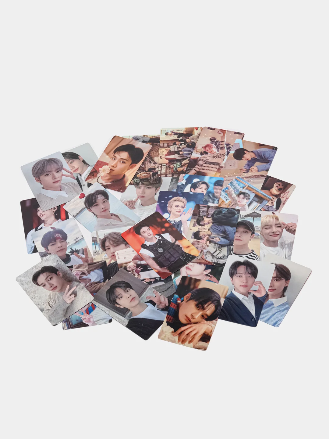 Коралловый карточки K-POP Stray Kids, 55 штук