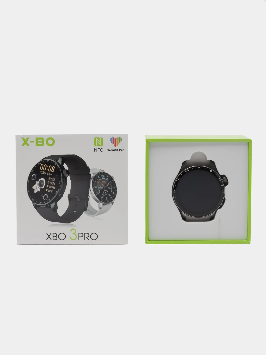 Серый умные часы Smart watch XBO X3 PRO, с поддержкой звонков и уведомлений по Bluetooth