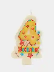 Свеча в торт цифра 4