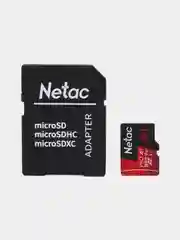 Карта памяти Netac, для регистратора, для видеорегистратора 32/64/128GB+SD V10/U1/Class 10