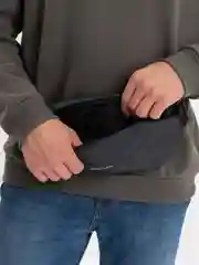 Серый мужская сумка через плечо, на пояс