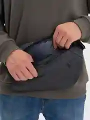 Синий меланж мужская сумка через плечо, поясная