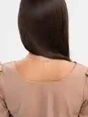 Черный комплект серьги и цепочка, с камнем