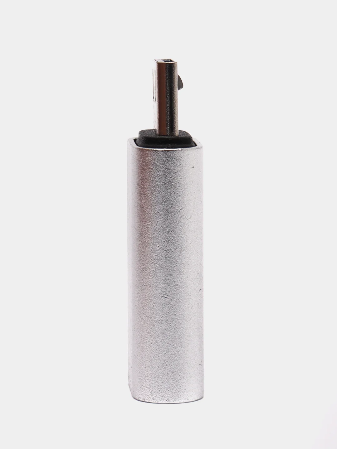 Серебряный адаптер переходник с USB Type - C (мама) на micro USB (папа)