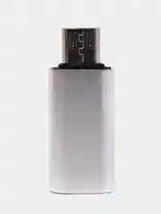 Серебряный адаптер переходник с USB Type - C (мама) на micro USB (папа)