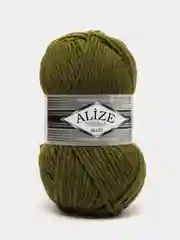 Бирюзовый пряжа Alize Superlana maxi(суперлана макси) 25% шерсть,75% акрил,100г/100м