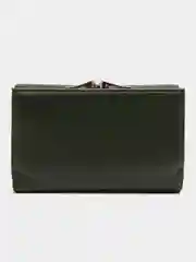 Зеленый кошелек женский складной