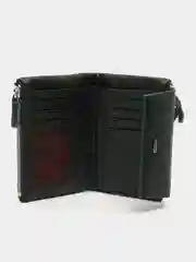 Зеленый кошелек женский складной