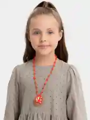 Разноцветный светящееся ожерелье, детское, для девочки, светящийся кулон с цепочкой