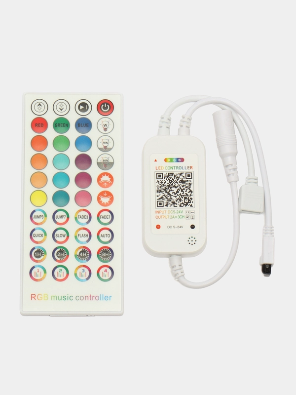 Контроллер для RGB светодиодной ленты, с пультом управления и Bluetooth