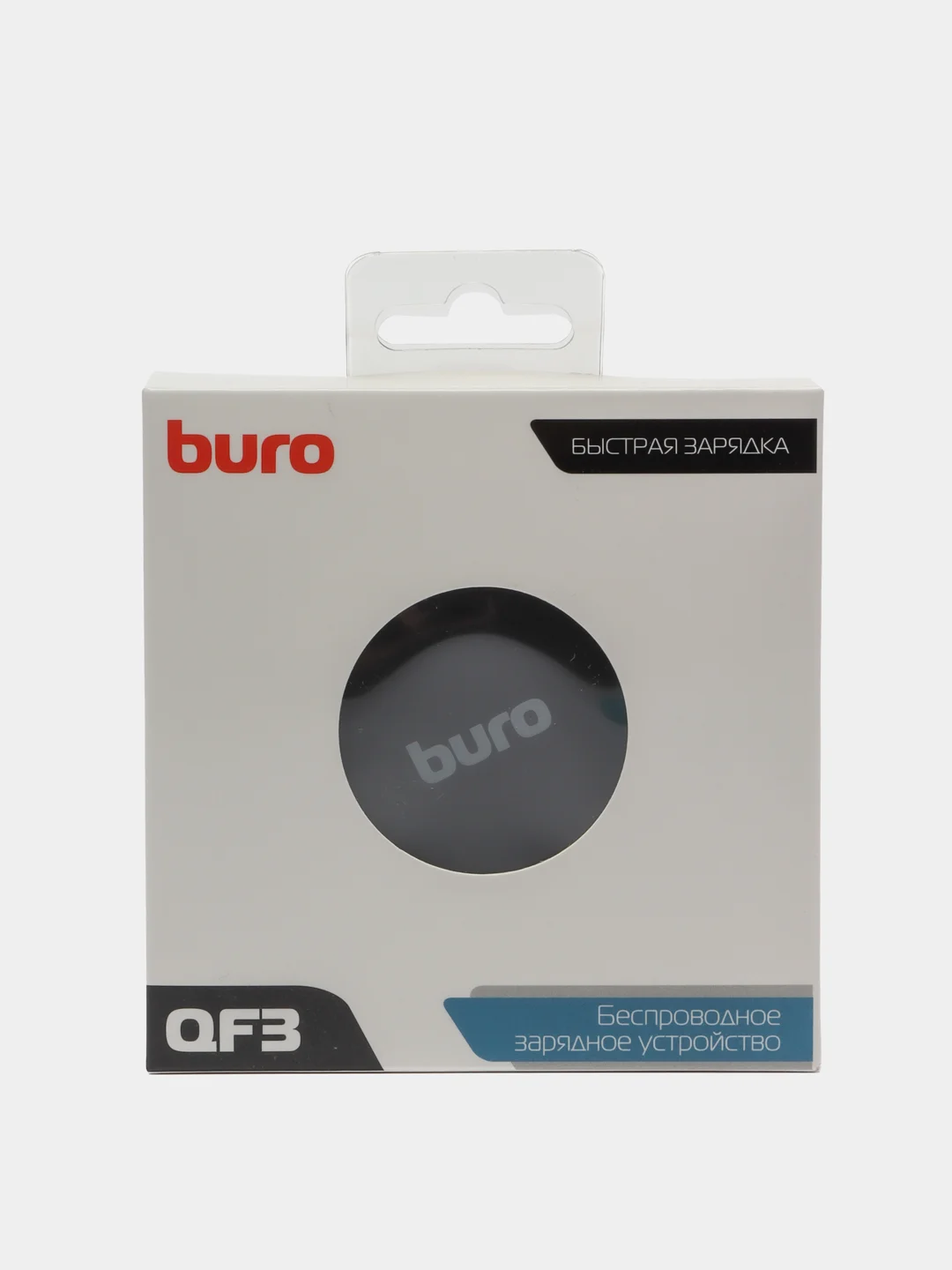 Черный беспроводная зарядка Buro QF3, 10 Вт, Qi