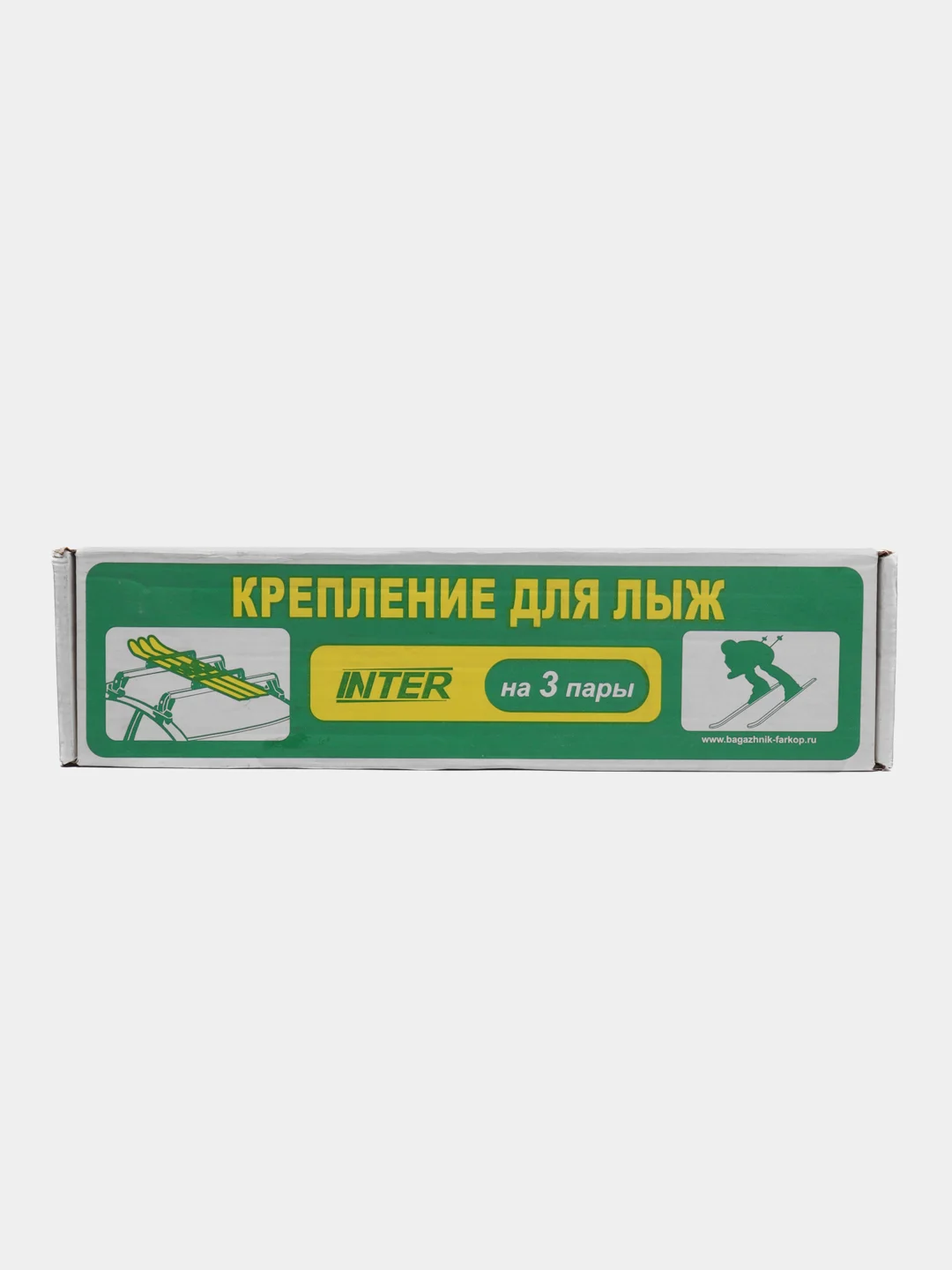 Серебряный крепления для лыж INTER, серебристое, с замком
