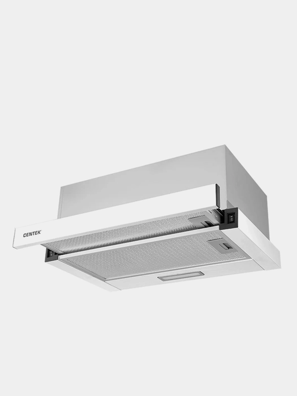 Вытяжка Centek CT-1840-60 White, ширина 60 см, слайдер, 600 м3/час, 67Вт, диаметр 150 мм