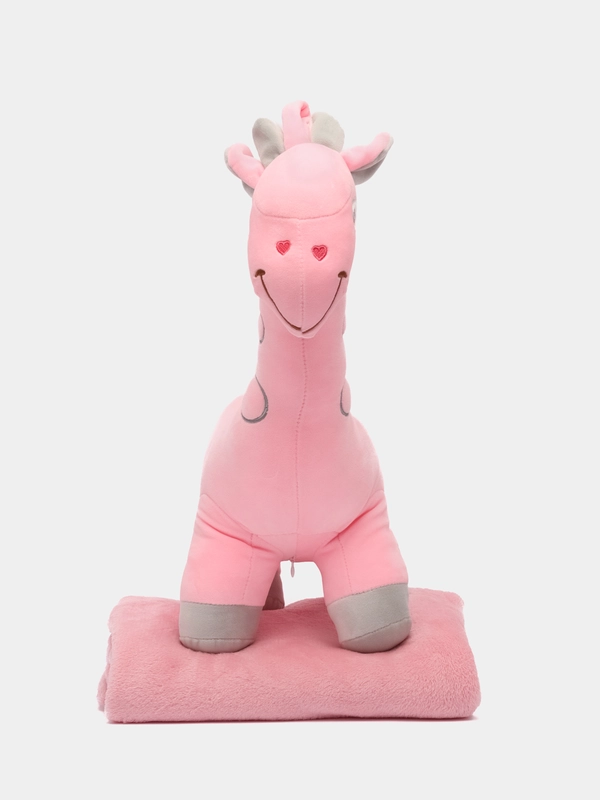 Игрушка мягкая, плед в комплекте 110 х 160 см