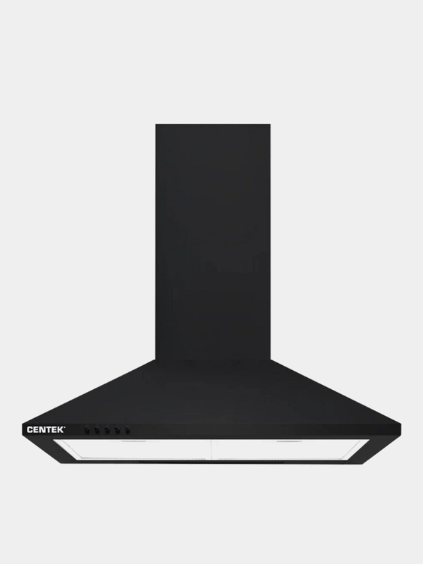 Вытяжка Centek СТ-1820-60 BLACK, ширина 60 см, купол, 800 м3/час, 67 Вт, 3 скорости