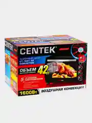 Жарочный шкаф Centek CT-1531-42 CONVECTION,черн, 42л, 1600Вт, 5 режимов, конвекция