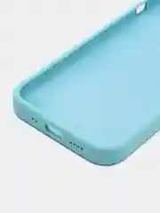 Мятный чехол Apple iPhone 12 mini (5.4") silicone case силиконовый с закрытым низом бархат внутри