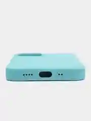 Мятный чехол Apple iPhone 12 mini (5.4") silicone case силиконовый с закрытым низом бархат внутри
