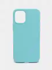 Мятный чехол Apple iPhone 12 mini (5.4") silicone case силиконовый с закрытым низом бархат внутри