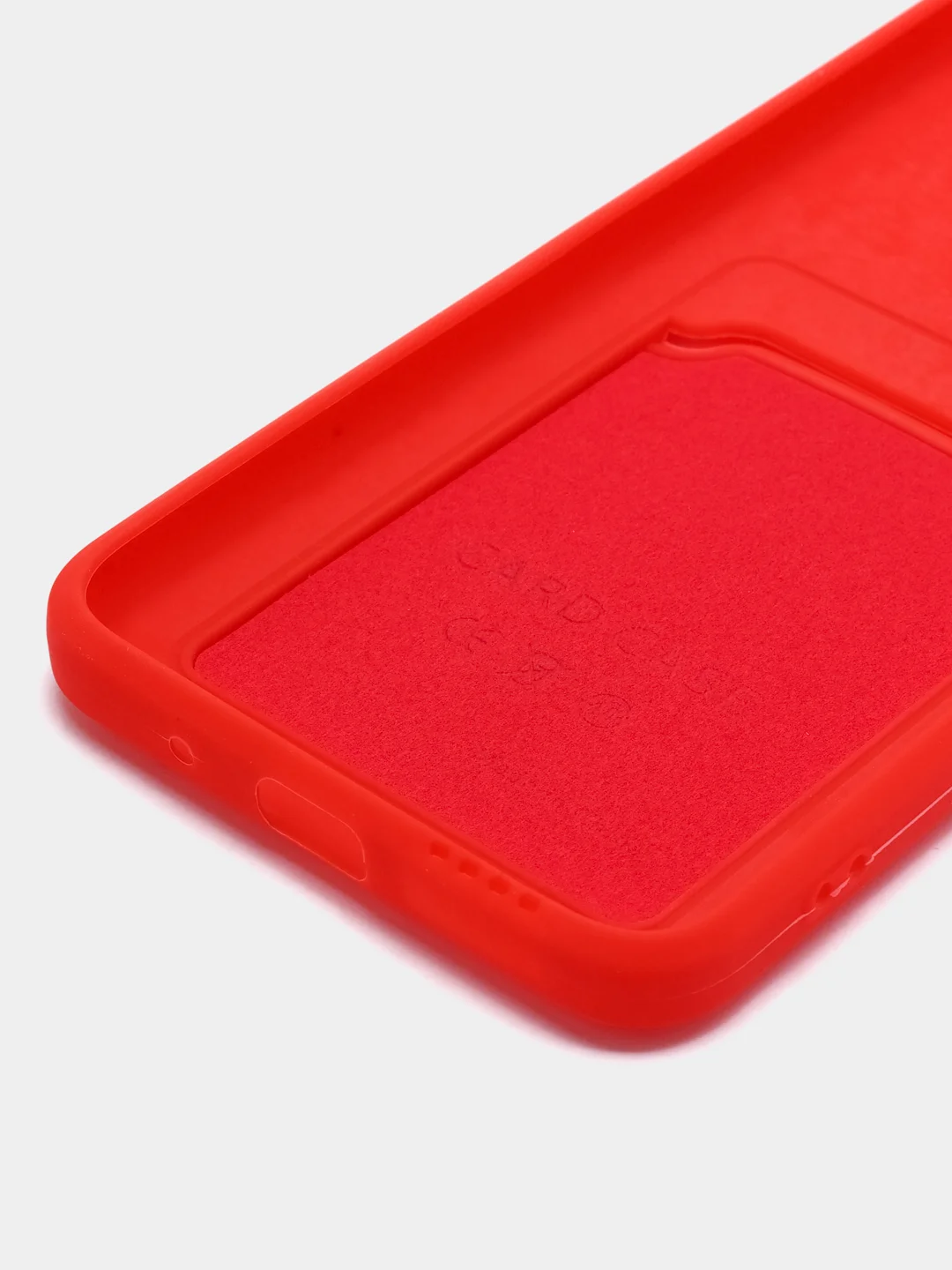 Алый чехол для Xiaomi Redmi 10C / Poco C40, Сяоми Редми 10С силиконовый, с карманом для карты