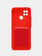 Алый чехол для Xiaomi Redmi 10C / Poco C40, Сяоми Редми 10С силиконовый, с карманом для карты
