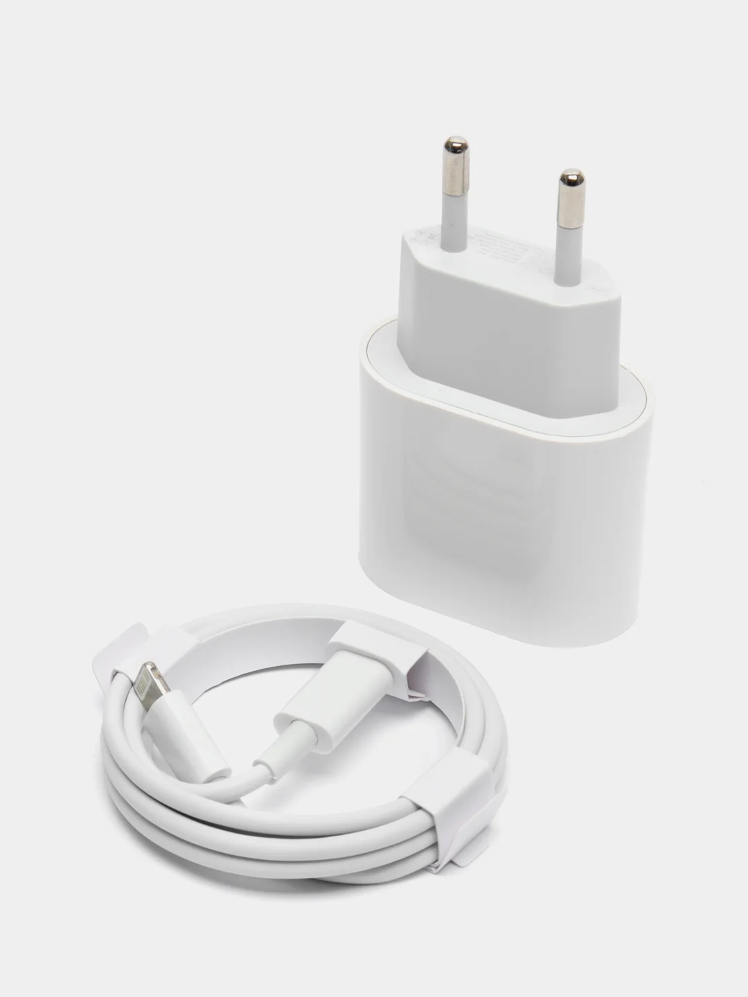 Комплект зарядного устройства для iPhone (Айфон): блок, кабель