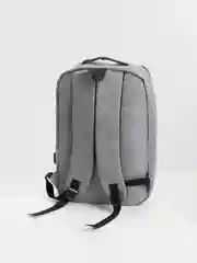 Серый рюкзак мужской, офисный, студенческий, с Usb, для ноутбука