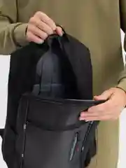 Черный рюкзак мужской, офисный, студенческий, с Usb, для ноутбука