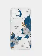 Темно-синий чехол для айфон (iPhone) 11, 14, 15, 6s, 7/8 Plus, 13 Pro Max XR 12 Mini силиконовый