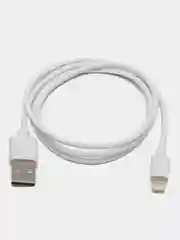 Белый кабель провод для айфона зарядный iPhone Buro USB (m) - Lightning (m), 0.8 м, белый