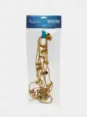 Золотой елочное украшение Бусы (2 метра 70 сантиметров). Новый Год
