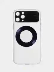 Фиолетовый чехол Magsafe iPhone 14 13 12 11 Pro Max Mini Plus + магсейф айфон прозрачный