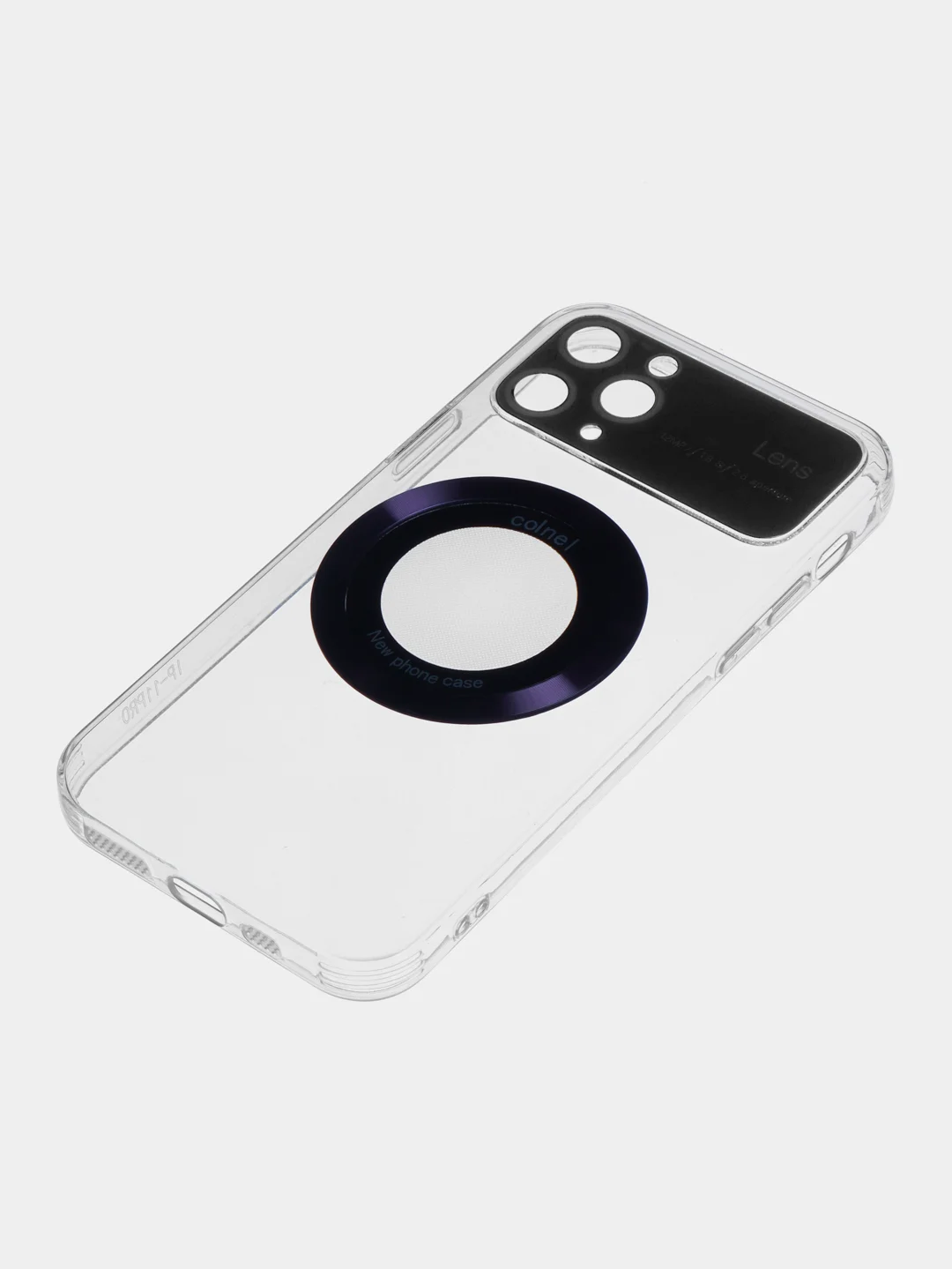 Фиолетовый чехол Magsafe iPhone 14 13 12 11 Pro Max Mini Plus + магсейф айфон прозрачный