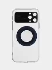 Фиолетовый чехол Magsafe iPhone 14 13 12 11 Pro Max Mini Plus + магсейф айфон прозрачный