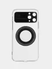 Голубой чехол Magsafe iPhone 14 13 12 11 Pro Max Mini Plus + магсейф айфон прозрачный