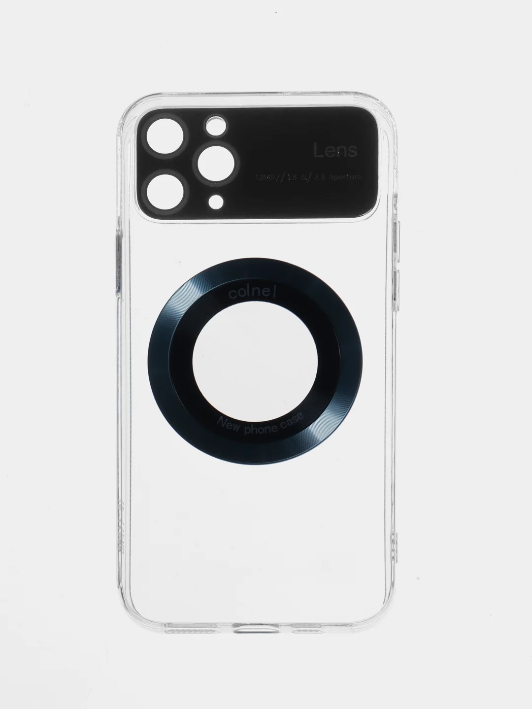 Голубой чехол Magsafe iPhone 14 13 12 11 Pro Max Mini Plus + магсейф айфон прозрачный