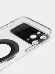 Голубой чехол Magsafe iPhone 14 13 12 11 Pro Max Mini Plus + магсейф айфон прозрачный
