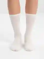 Молочный высокие однотонные носки, унисекc