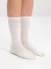 Молочный высокие однотонные носки, унисекc