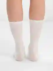 Молочный высокие однотонные носки, унисекc