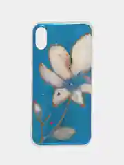 Темно-синий силиконовый чехол с рисунком на айфон 6 / 6s / X / Xs / 7 Plus / 8 Plus