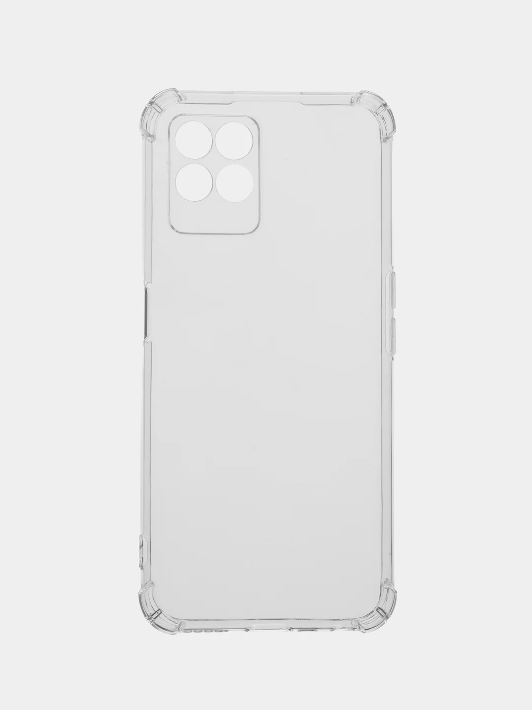 Прозрачный чехол прозрачный с защитой углов и камеры для Realme 8i