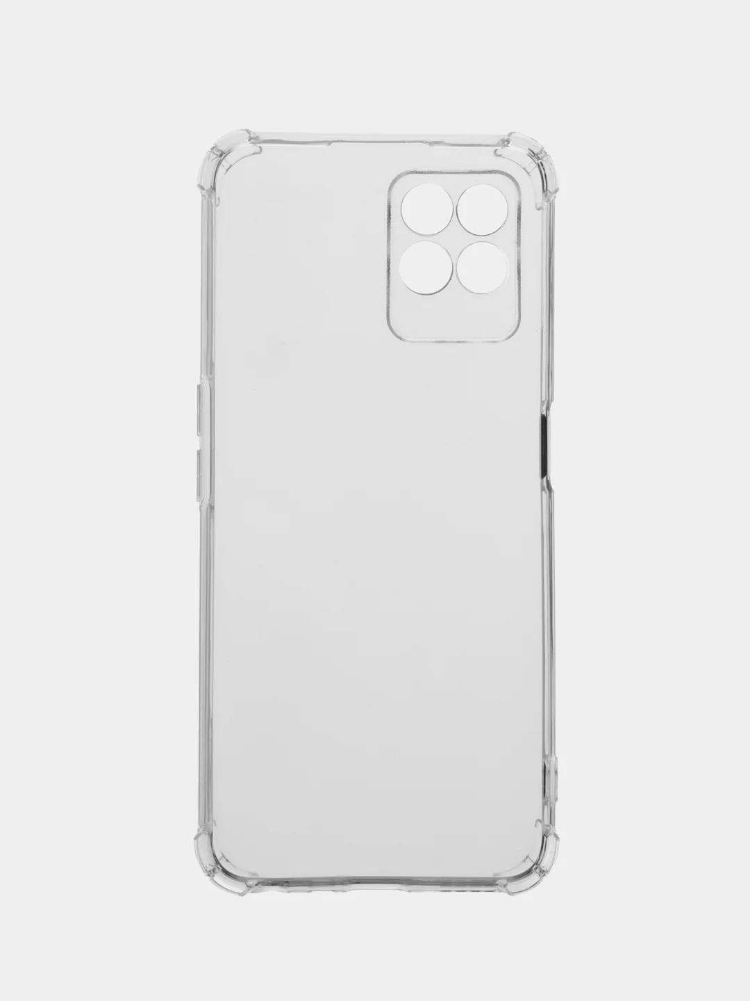 Прозрачный чехол прозрачный с защитой углов и камеры для Realme 8i