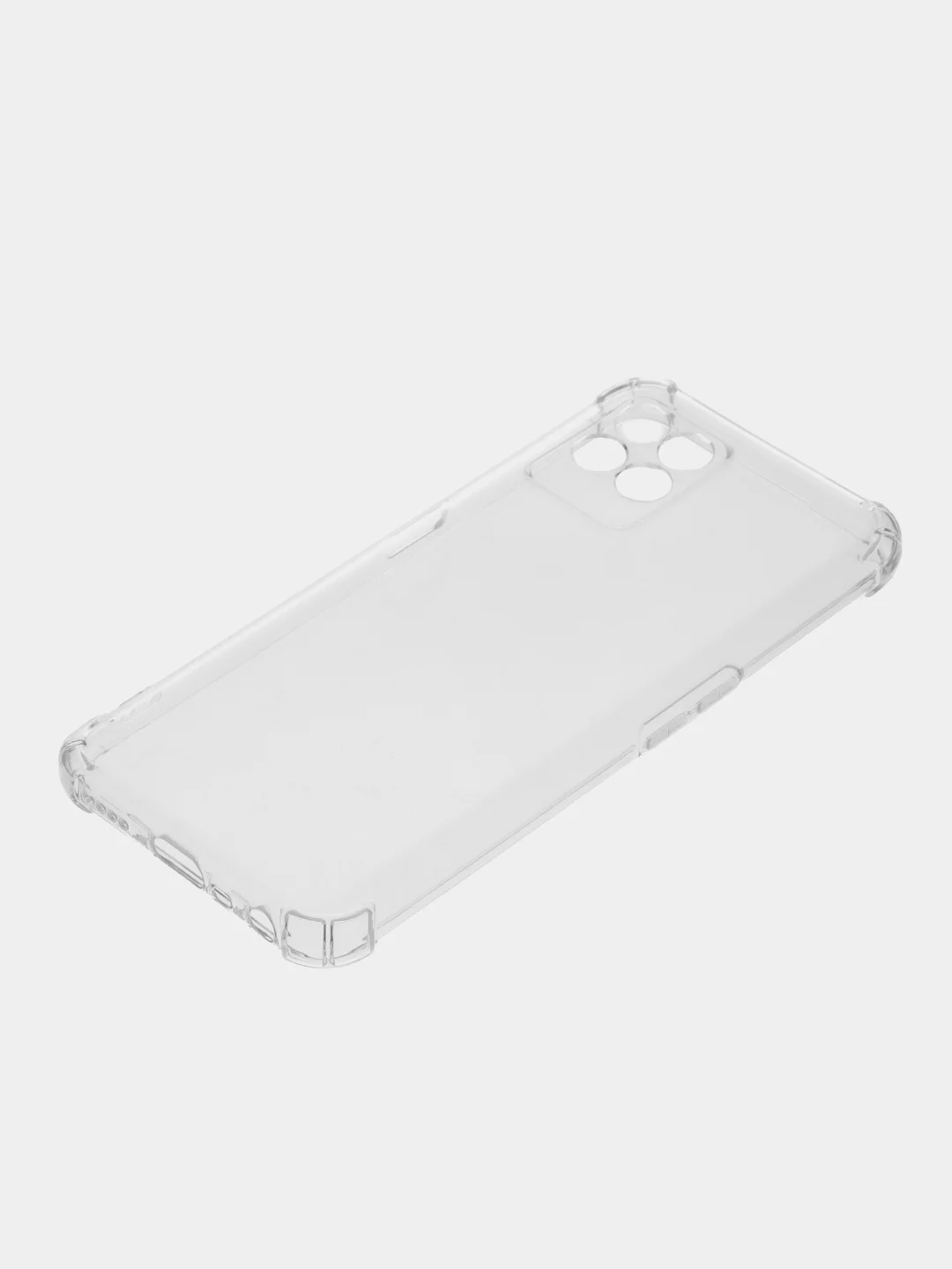 Прозрачный чехол прозрачный с защитой углов и камеры для Realme 8i