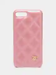 Розовый кожаный чехол для iPhone 6 / 6s / 7 Plus / 8 Plus