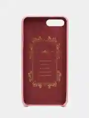 Розовый кожаный чехол для iPhone 6 / 6s / 7 Plus / 8 Plus