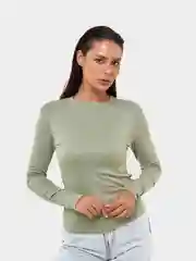 Зеленый лонгслив женский, кофта, водолазка