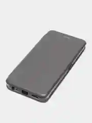 Серебряный чехол-книжка для Infinix Hot 30 Play / Инфиникс Хот 30 Плей