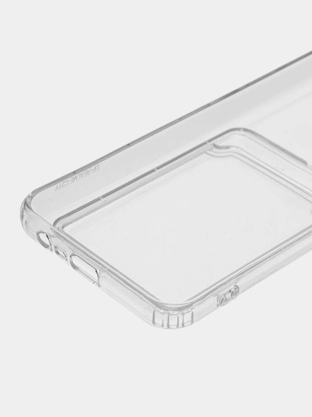 Ударопрочный прозрачный чехол с карманом для карт на Realme C11, C20, C21, C21Y, C25Y, C35